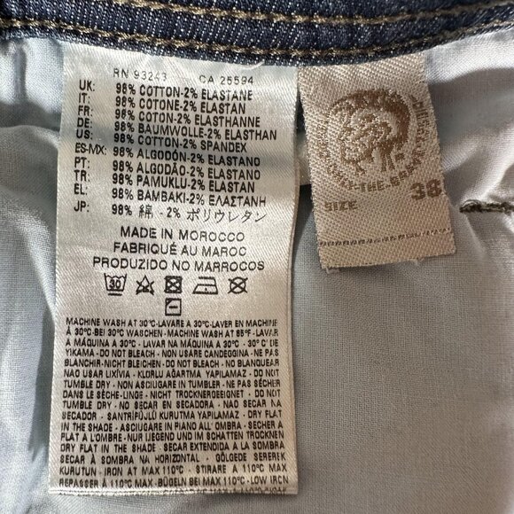 Diesel Industry Krayver Regular Slim Carrot Straight Leg Size W 38 L 32 - Picture 9 of 15